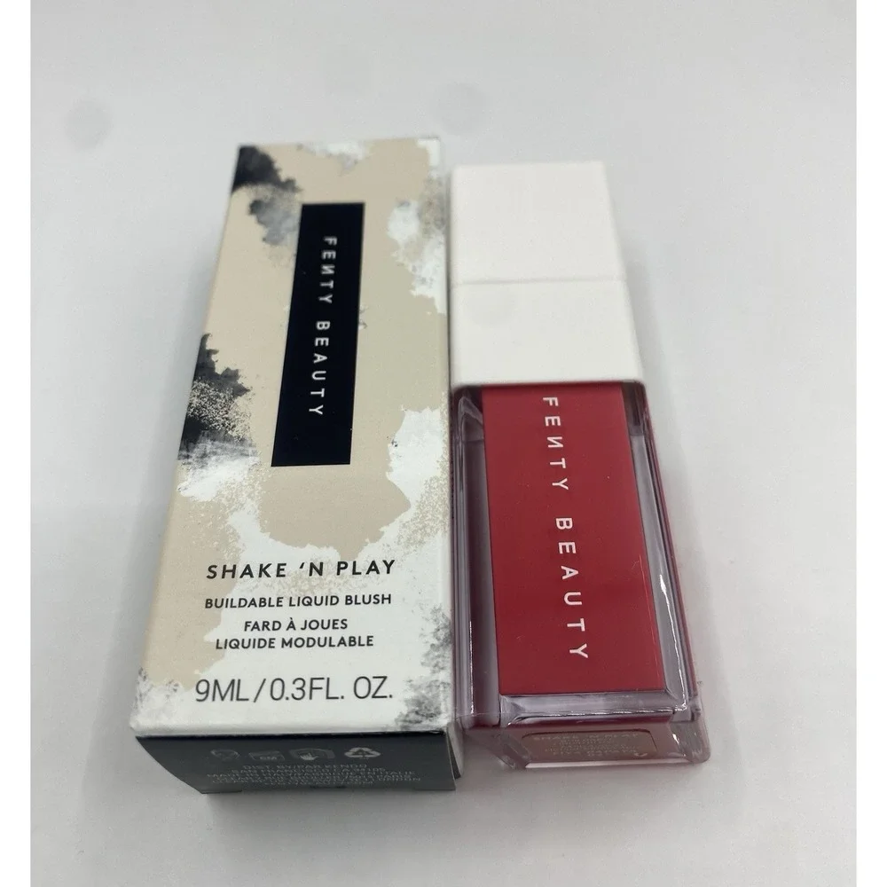 Fenty Beauty Shake 'N Play Buildable Liquid Blush Fiya Papaya 02 0.3 fl oz NIB
